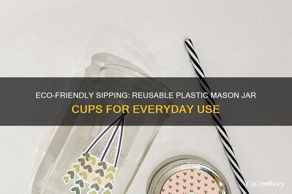 plastic mason jar cups