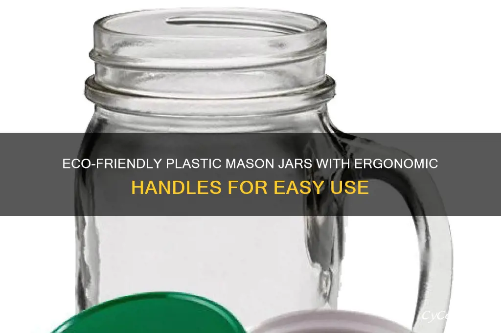 plastic mason jars handle
