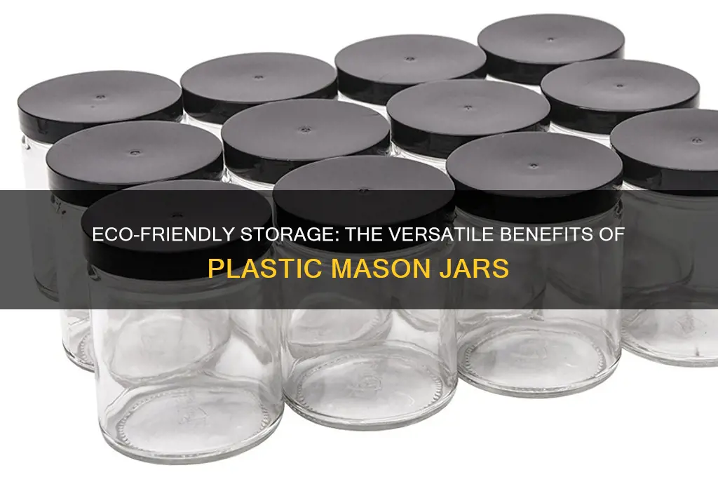 plastic mason jars