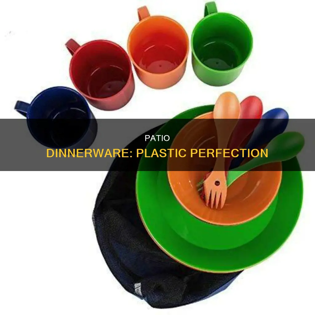 plastic patio dinnerware sets