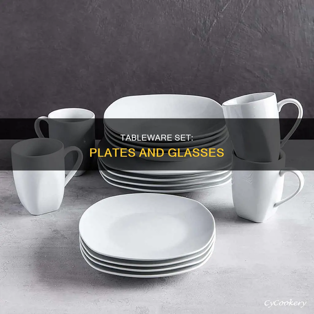 plates and glasses set