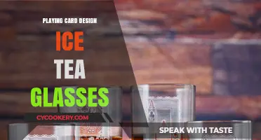 Creative Playing Card-Inspired Iced Tea Glasses for Unique Summer Sips