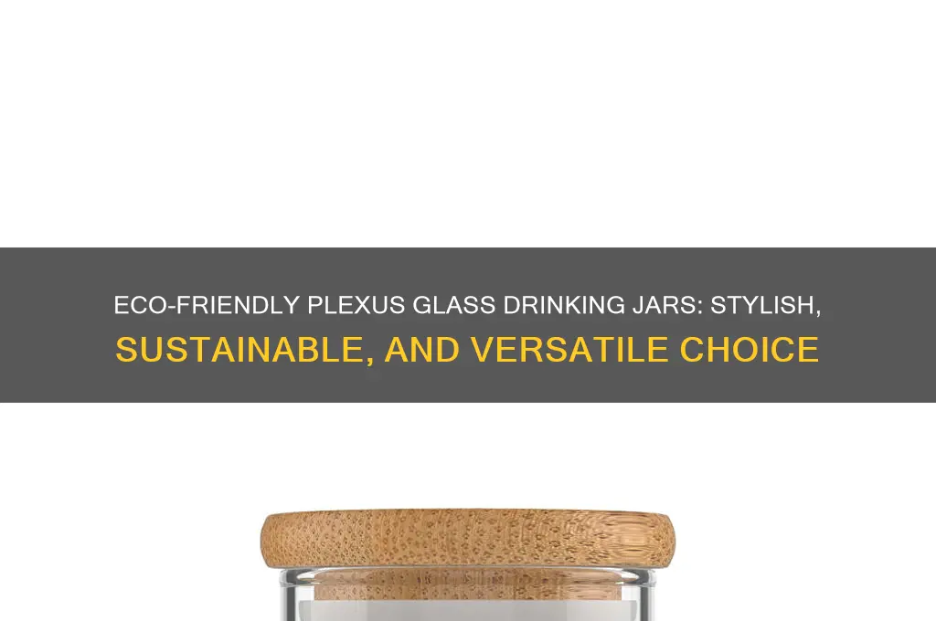plexus glass drinking jars