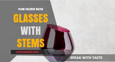 Elegant Plum Stemmed Water Glasses: Perfect for Stylish Tablescapes