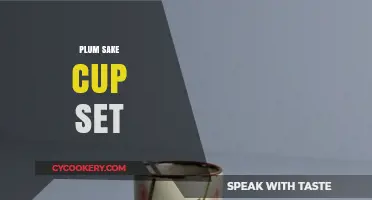 Elegant Plum Sake Cup Set: Perfect for Traditional Japanese Dining