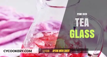 Refreshing Pomegranate Iced Tea in a Stylish Glass: A Summer Delight