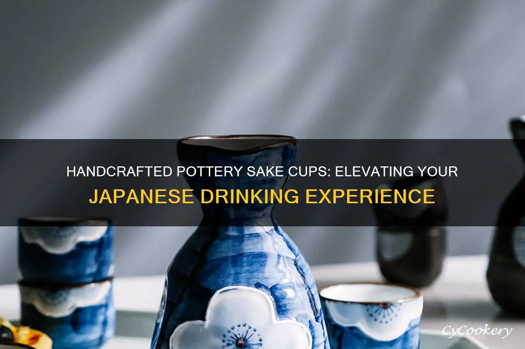pottery sake cups