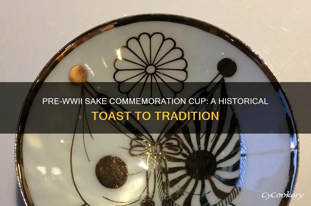 pre world war 2 sake commeration cup