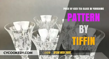 Yorkshire Pattern Tiffin Iced Tea Glass Price Guide