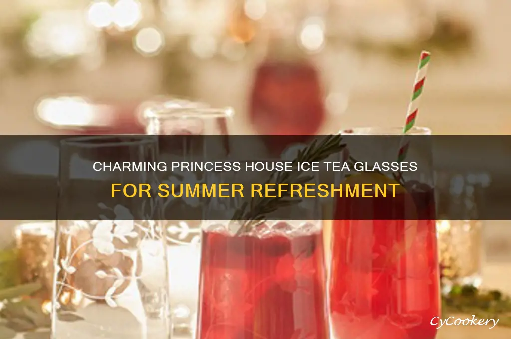 princess house ice tea glasses