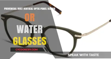 Provincial Rust Vertical Optic Panel Glasses: Perfect for Iced Tea or Water