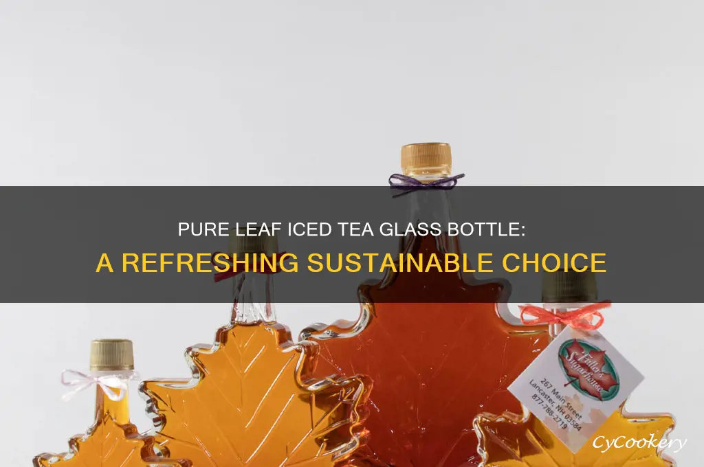 pure leaf iced tea glass bottle