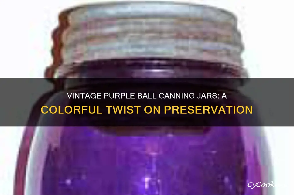 purple ball canning jars