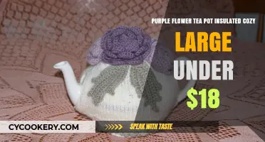 Affordable Large Purple Flower Tea Pot Insulated Cozy Under $18