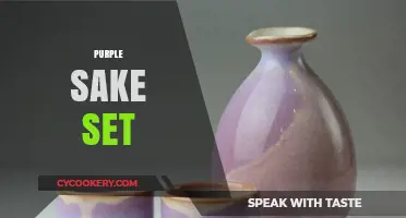 Elegant Purple Sake Set: Enhance Your Japanese Dining Experience