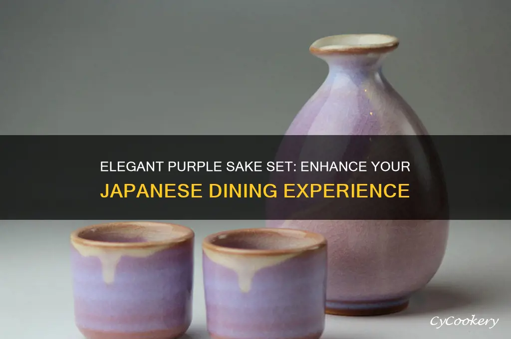 purple sake set