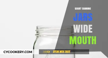 Wide Mouth Quart Canning Jars: Perfect for Preserving and Storing