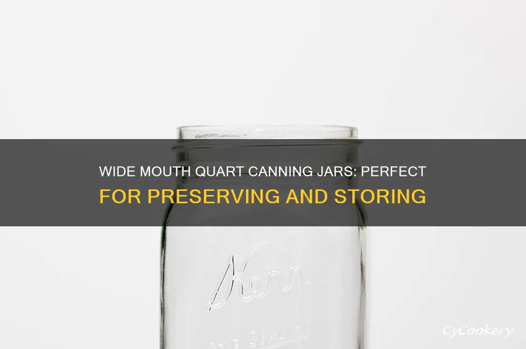 quart canning jars wide mouth