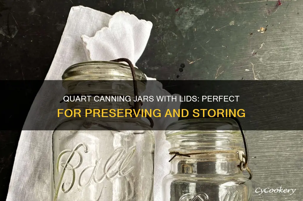 quart canning jars with lids