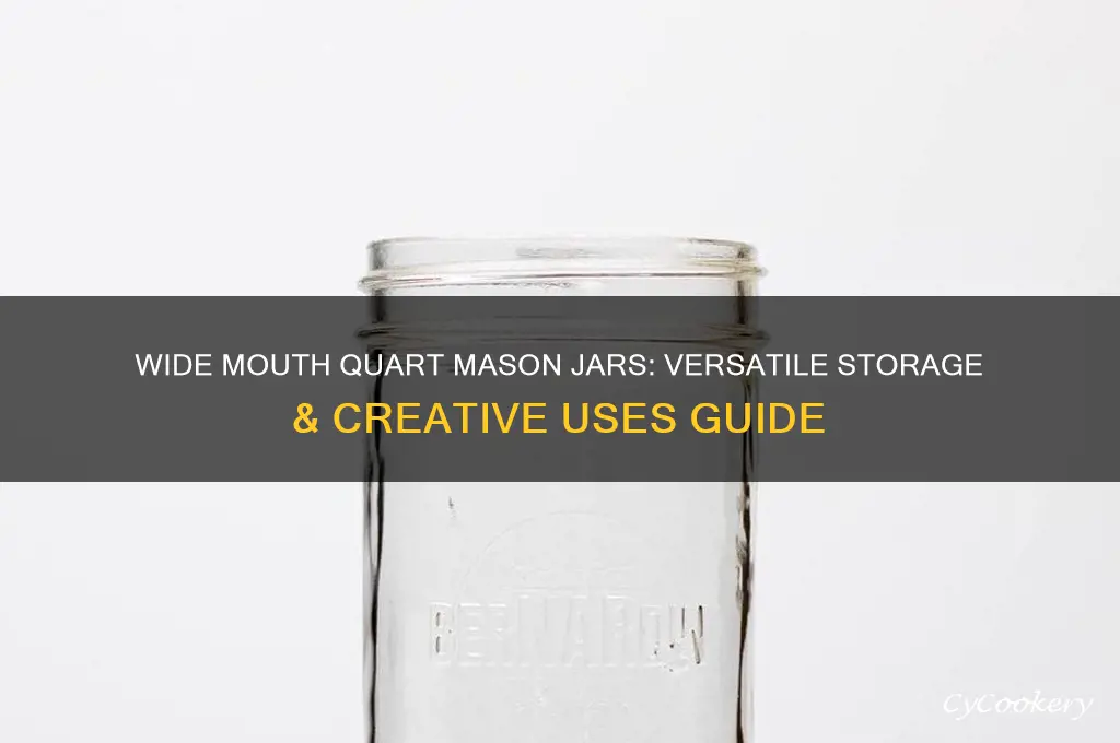 quart mason jar wide mouth