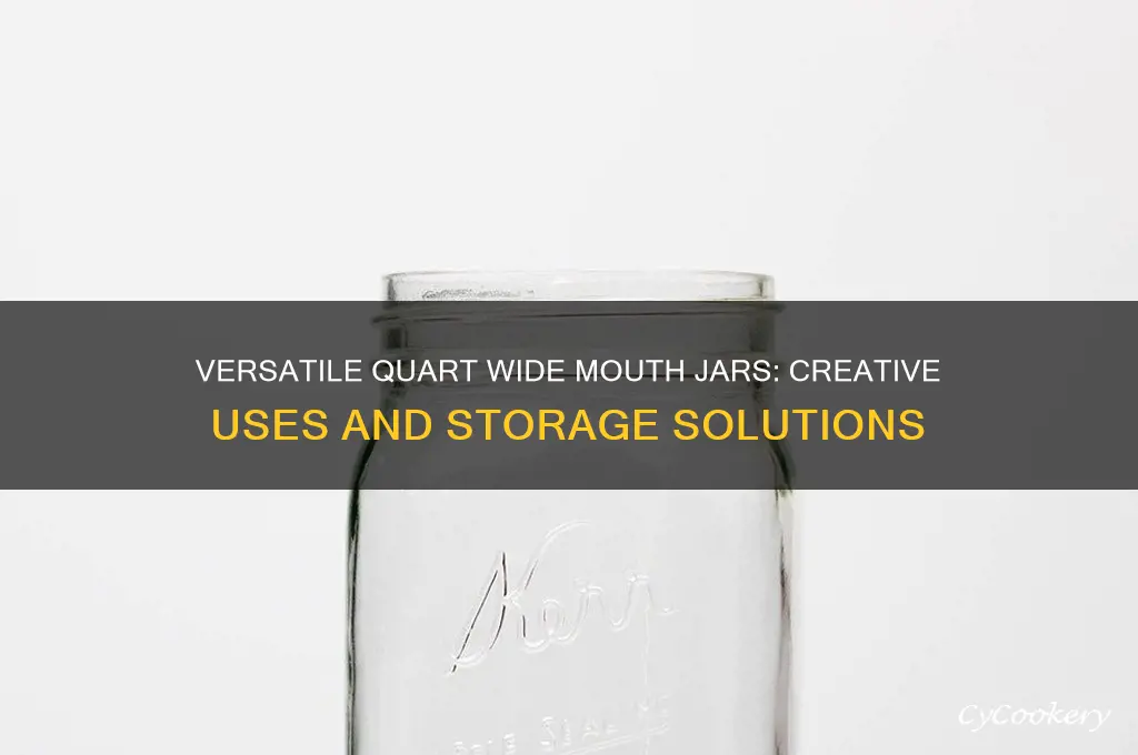 quart wide mouth jars