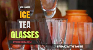 Chic Red-Footed Ice Tea Glasses: Elevate Your Summer Sips
