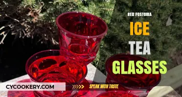 Elegant Red Fostoria Ice Tea Glasses: Vintage Charm for Modern Tables