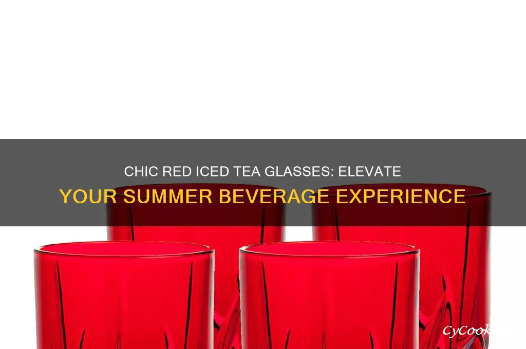 red iced tea glasses
