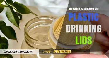 Eco-Friendly Mason Jar Plastic Lids for Easy Drinking on the Go