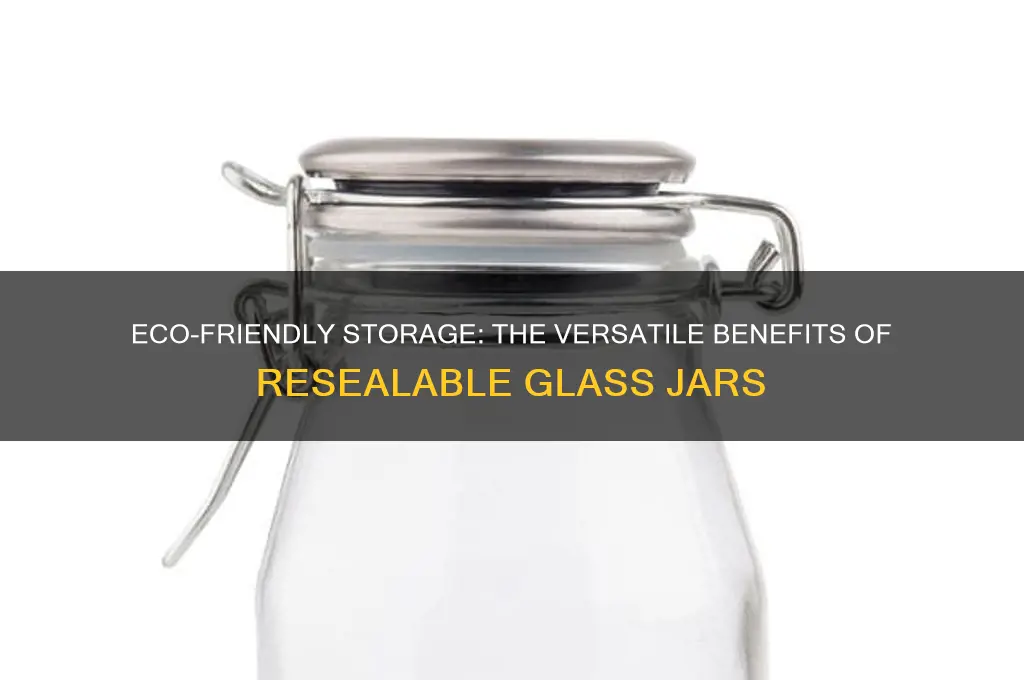 resealable glass jar