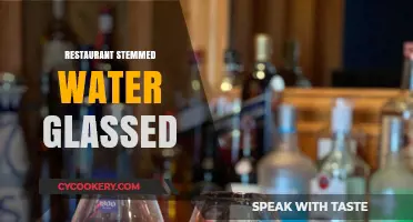 Elegant Restaurant Stemmed Water Glasses: Enhancing Dining Experience and Table Setting