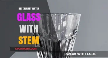 Elegant Stemmed Water Glasses: Elevating Restaurant Dining Experience