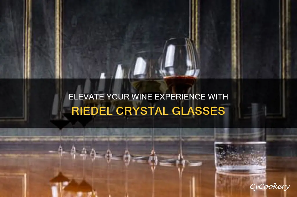 riedel crystal wine glasses