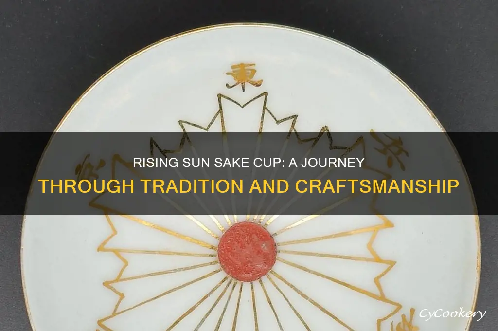 rising sun sake cup