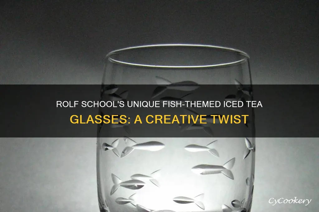rolf school of fish iced tea glasses