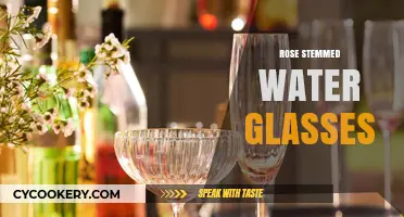 Elegant Rose Stemmed Water Glasses: Enhance Your Table Setting