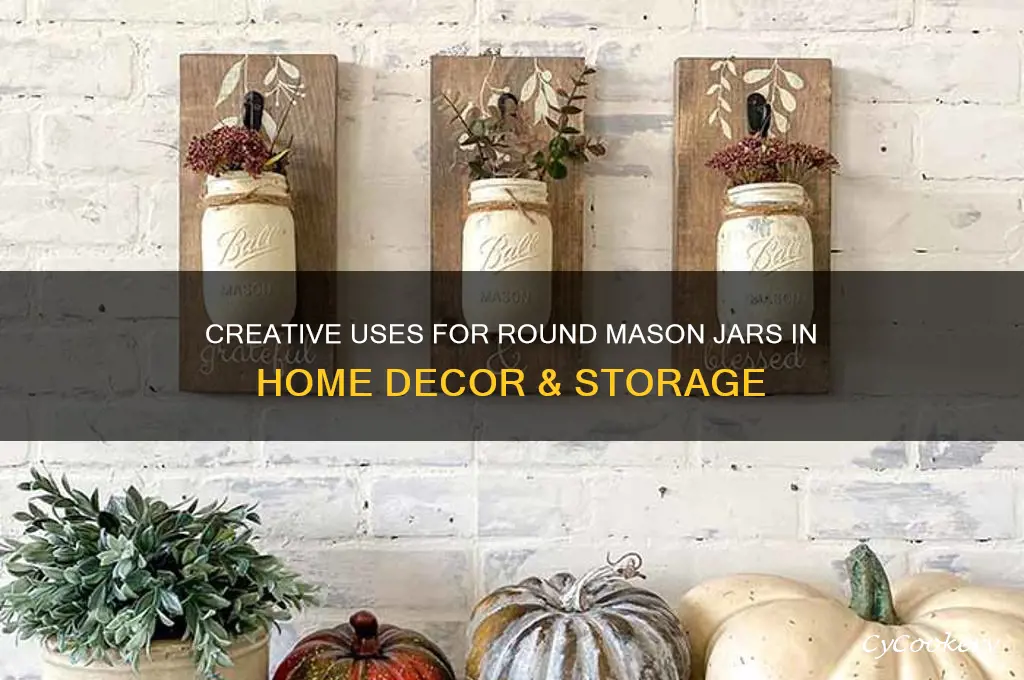 round mason jars