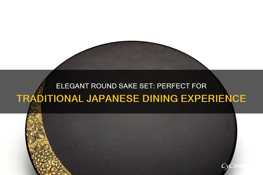 round sake set