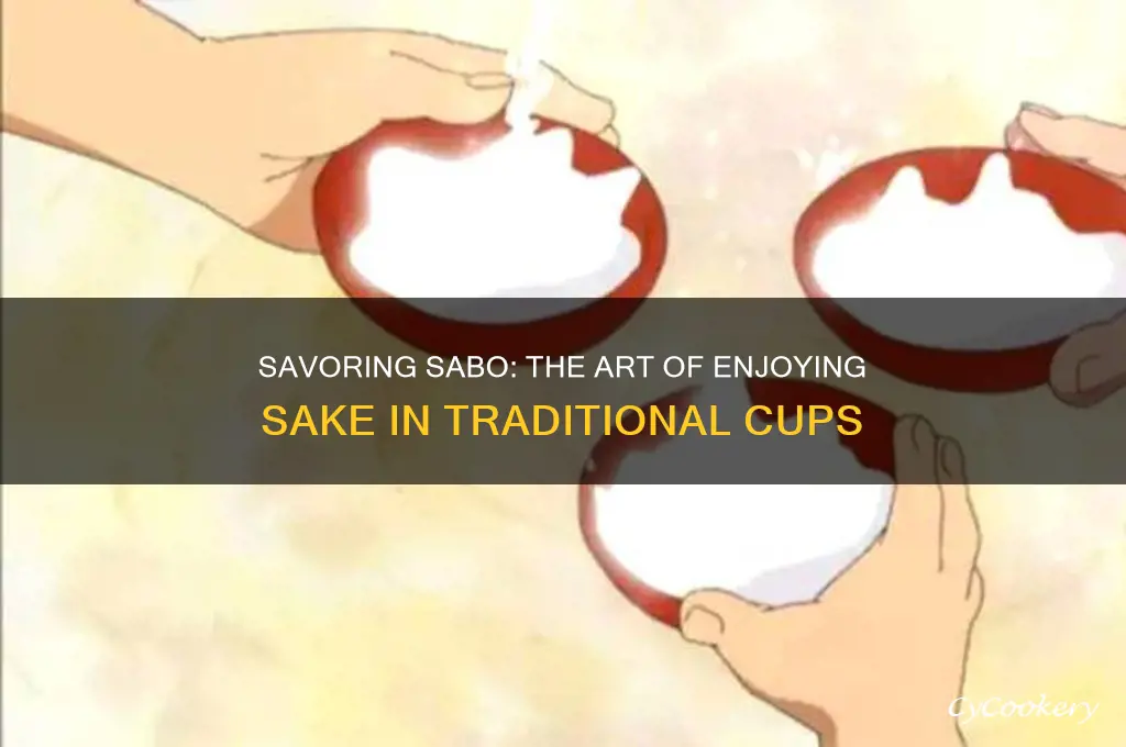 sabo cups of sake