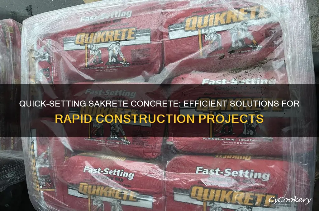 sak fast setting concrete
