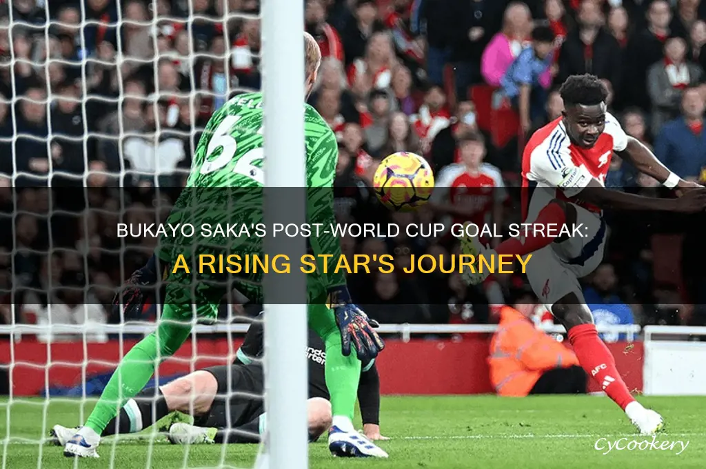 saka goals since world cup