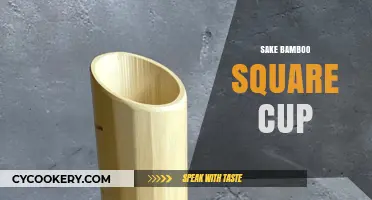 Elegant Sake Bamboo Square Cup: Tradition Meets Modern Design