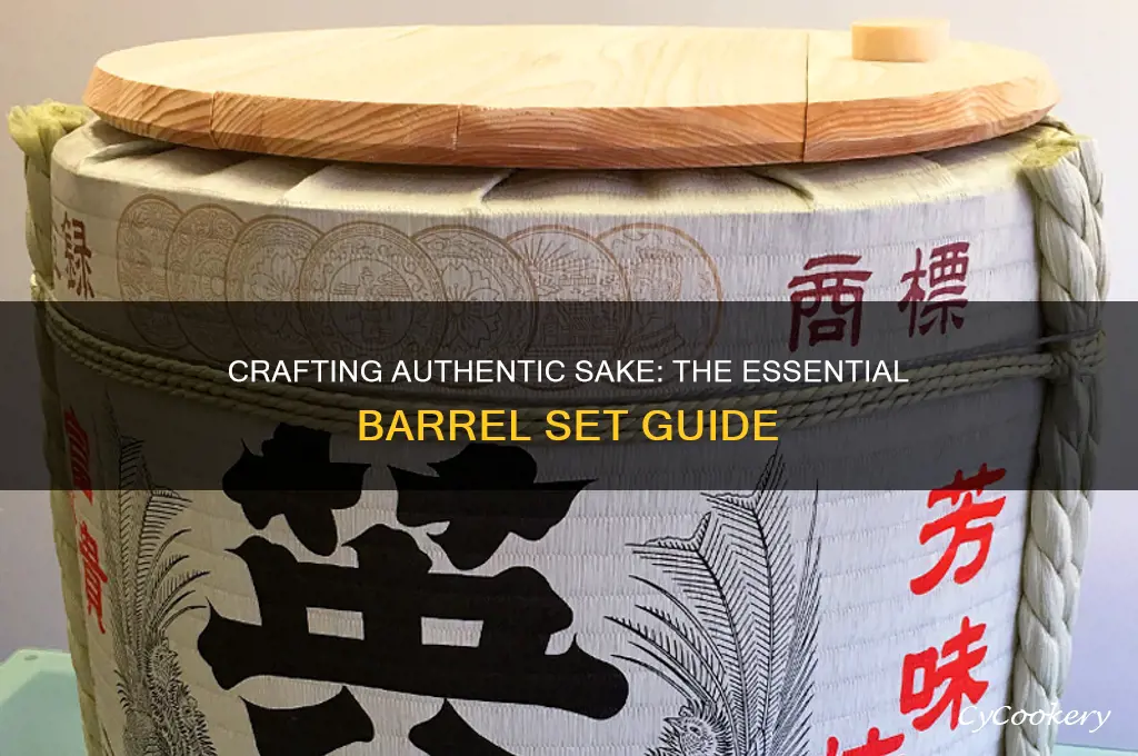 sake barrel set