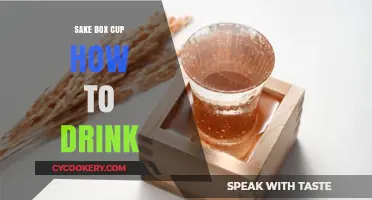 Mastering the Art of Drinking Sake from a Box Cup