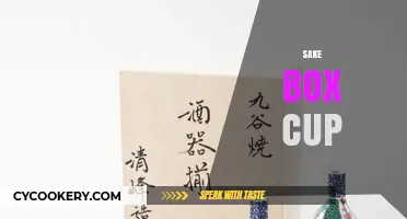 Elegant Sake Box Cup: Tradition Meets Modern Drinking Experience