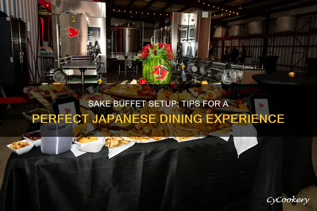 sake buffet set up
