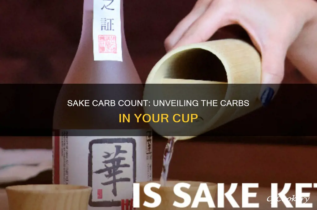 sake carb count in a cup