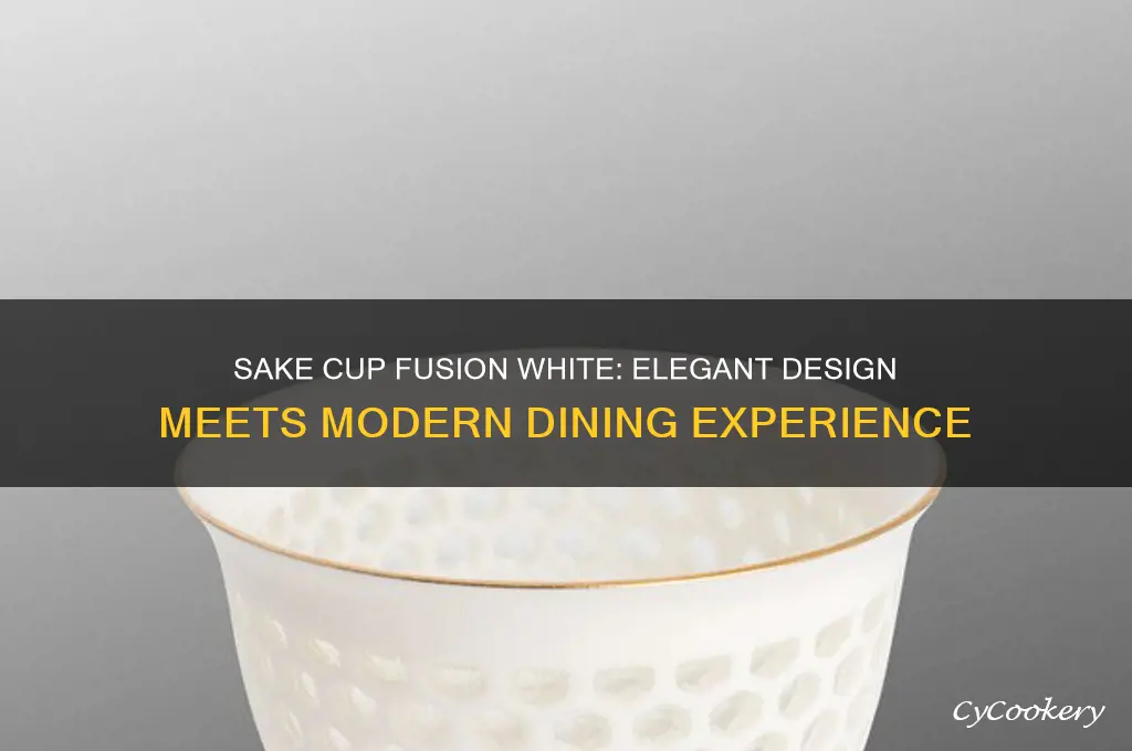 sake cup fusion white