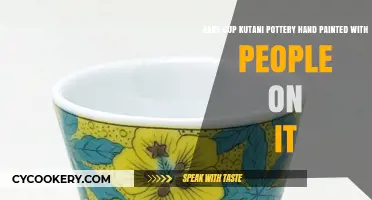 Hand-Painted Kutani Sake Cups: People-Adorned Pottery Masterpieces