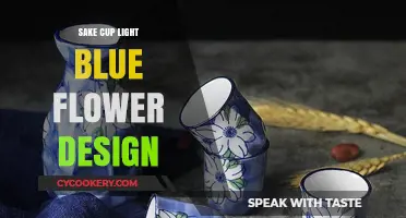 Elegant Light Blue Flower Sake Cup Design Inspiration & Beauty